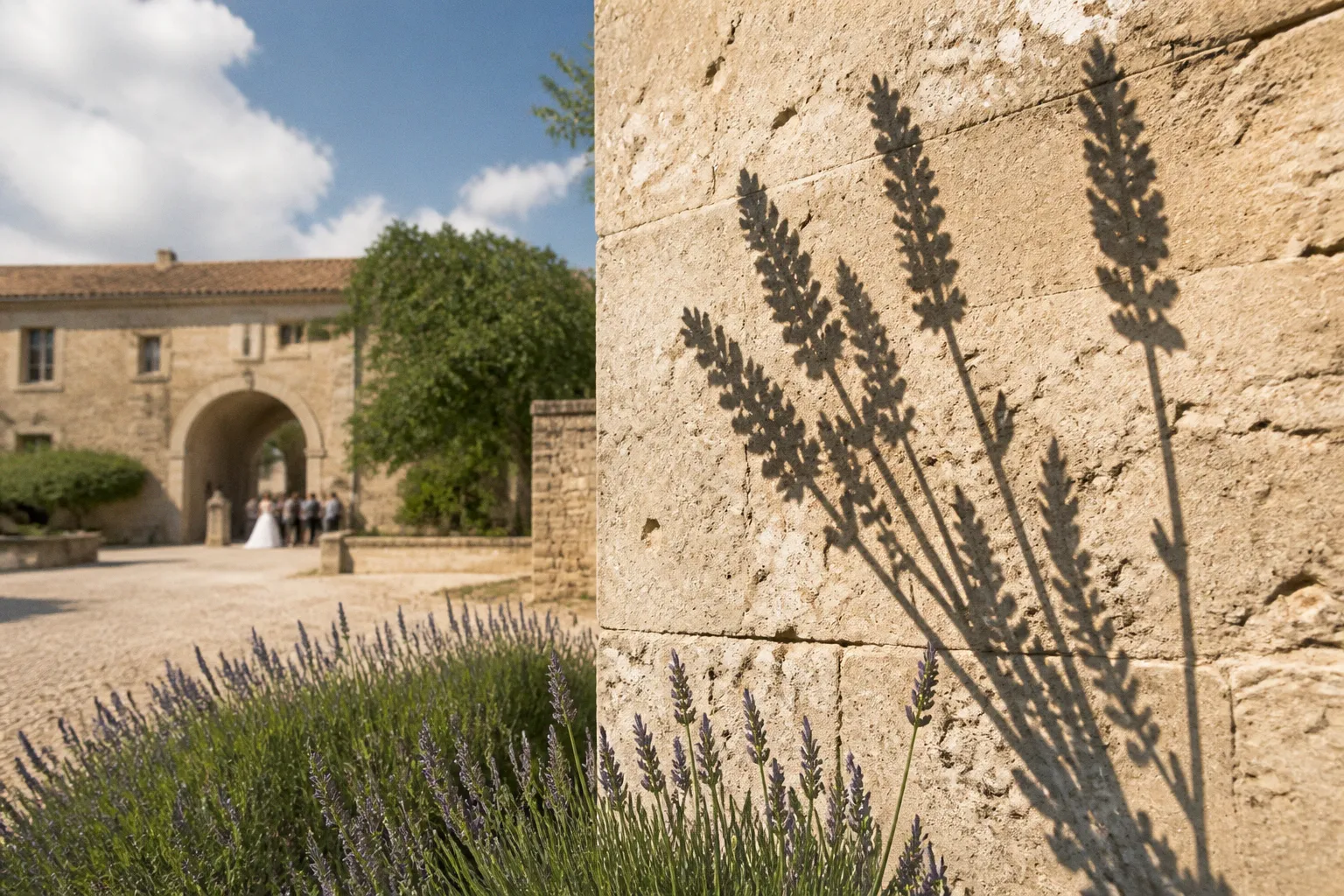 Comment gérer la lumière dure lors d'un mariage en Provence ?