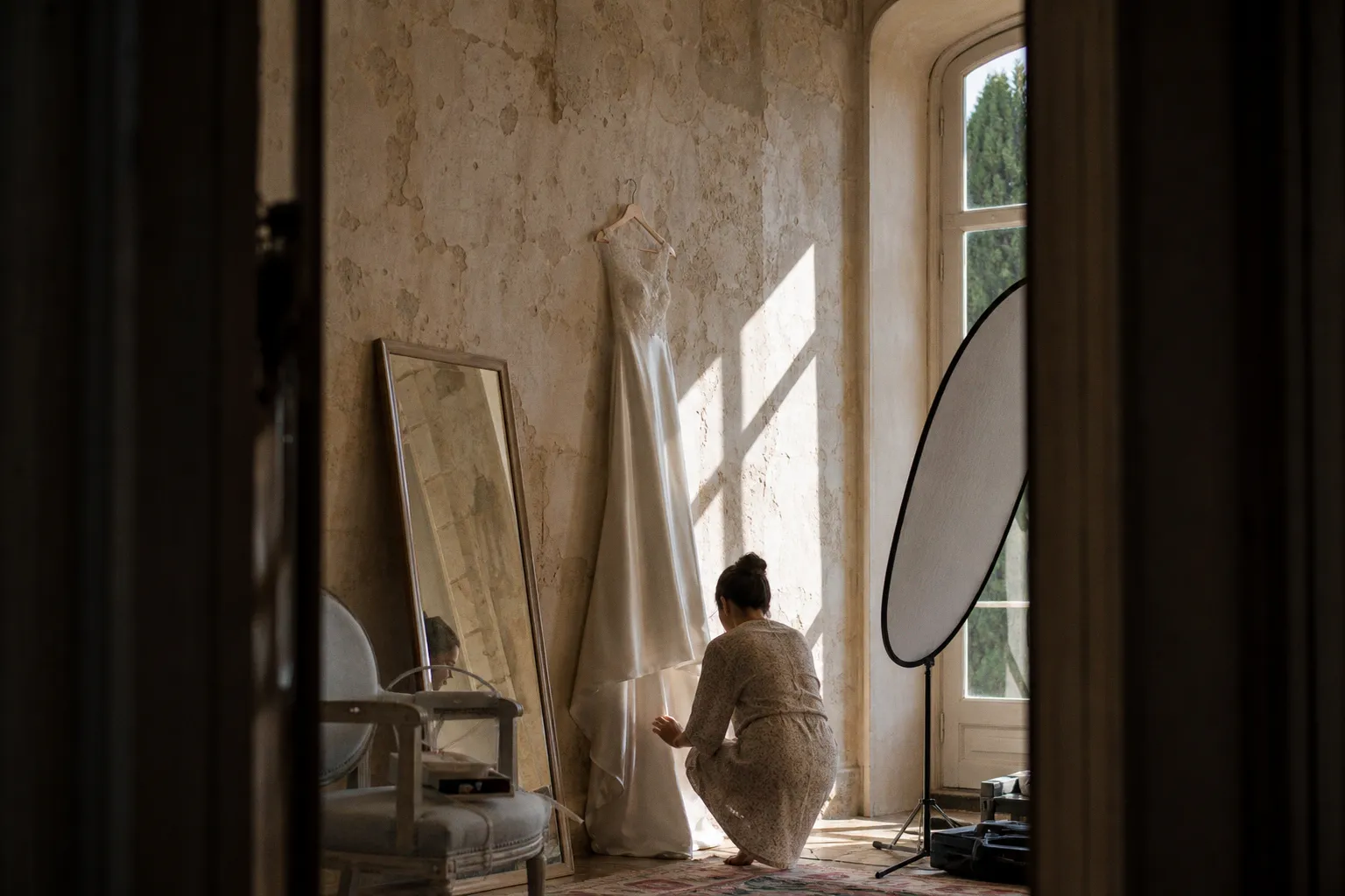 Photos des préparatifs : dompter la lumière naturelle en intérieur