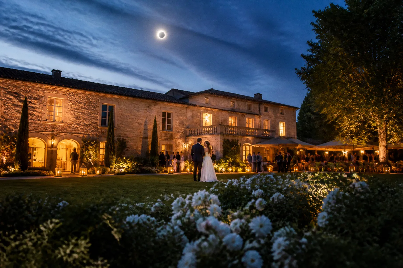 Quand l'éclipse solaire sublime les photos de mariage : l'art de l'imprévu
